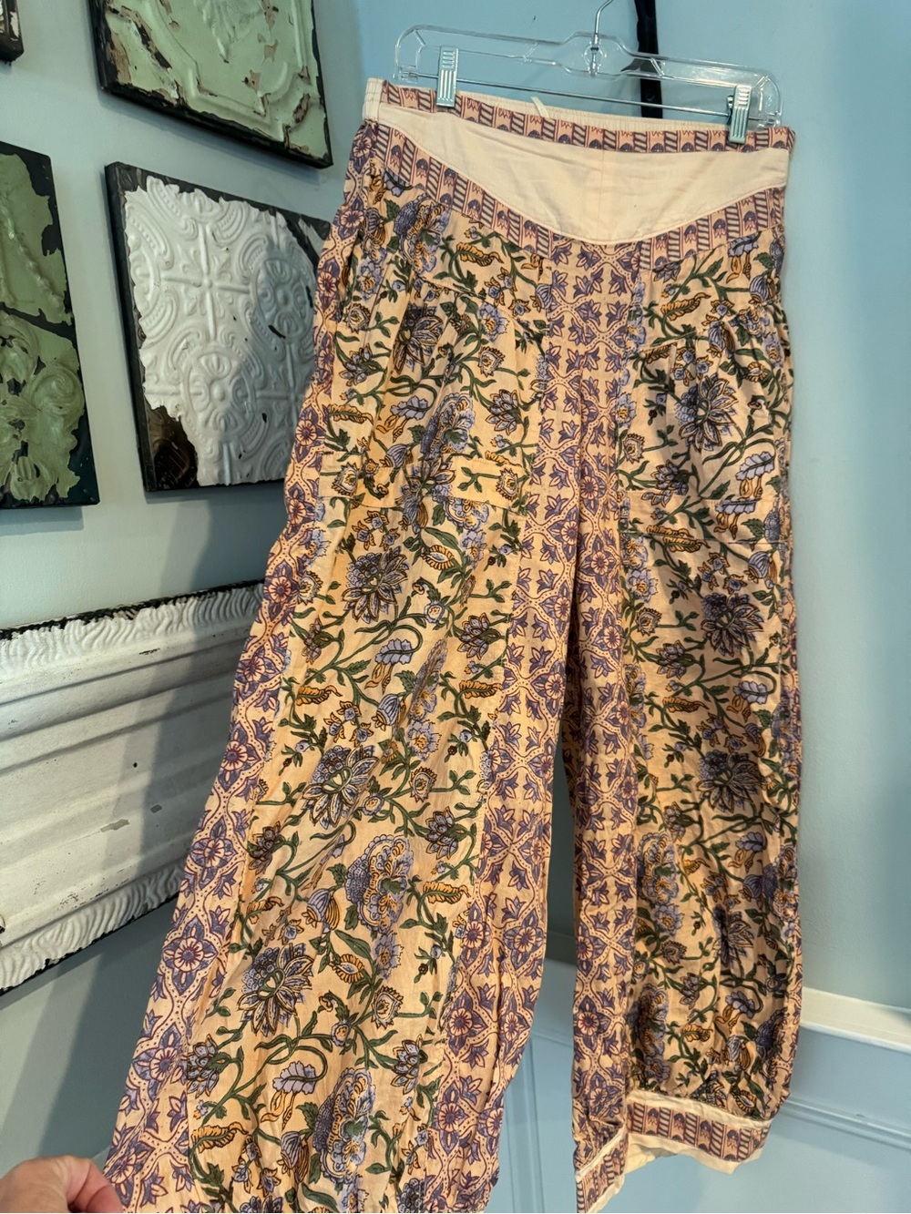 Free People Laurel Canyon Floral Print Pants Size Small